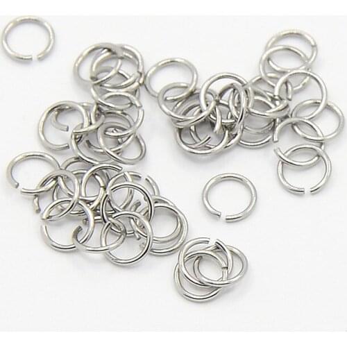 1bag 304 Stainless Steel Jump Rings Handmade Jewelry DIY Components 4mm 6mm 7mm