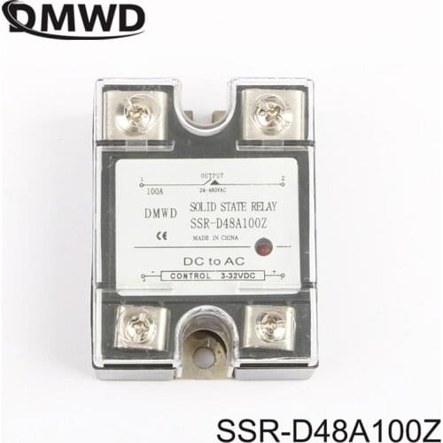 Solid State Relay with indicator SSR-100DA 100A SSR 100DA 3-32VDC to 24-480VAC SSR-D48A100Z