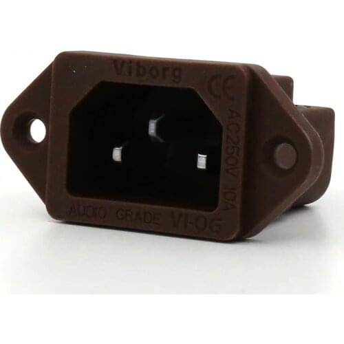 Viborg VI-06CR Audio Grade Pure Red Copper IEC Inlet Socketplugs jack