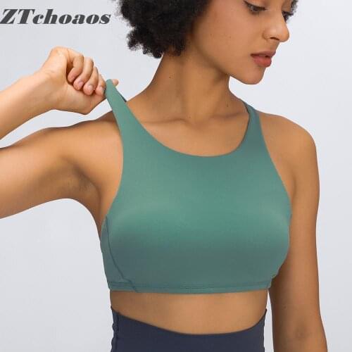 Yoga bars push up bra sports bra for women gym workout tops Womens underwear cross strap beauty back top sports female