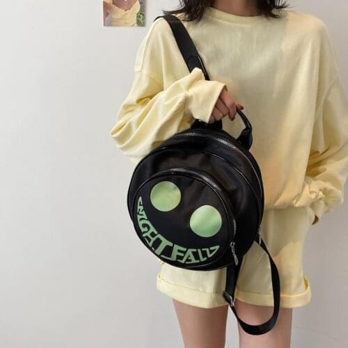 Women High-capacity Backpack Waterproof Students Schoolbag Books Hip-hop Chic Funny Cartoon Ins Fashion Traveling Shopping