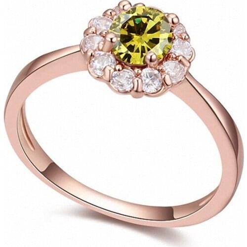 TRACYSWING Real Austrian Crystals Brand AAA Zirconia Micro Inlays Fashion Ring for women New Flower Th-110739