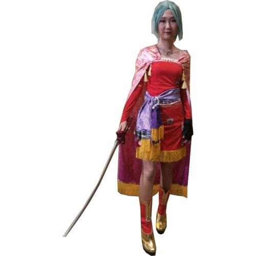 2019 Terra Branford Cosplay Costume From Finatal Fantasy VI Tina Branford Cosplay Dress Full Set With Accessory
