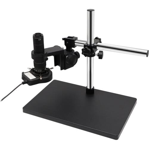 38MP 1080P HDMI VGA HD Digital Microscope USB Recorder C Mount 180X Lens For Phone Repair Electronic Video Microscope