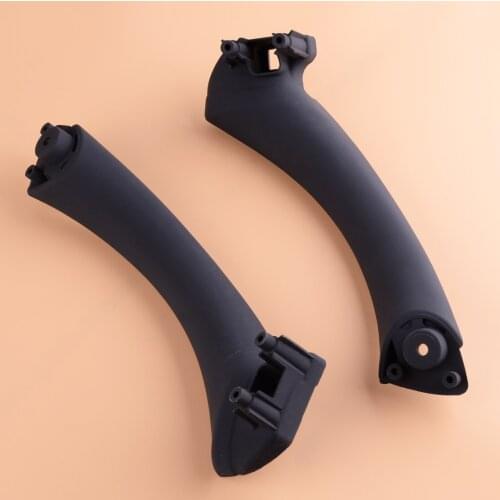 DWCX Left & Right Car Black Inner Door Panel Pull Handle 51417230849 51417230850 Fit for BMW E90 3-Series Sedan Wagon