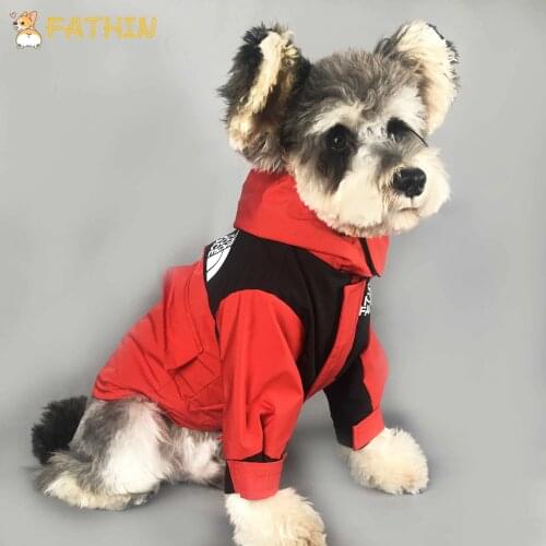 FATHIN Winter Warm Dog Jacket Windproof Coat French Bulldog Outdoor Detachable Vest Pet Clothes S-XXL