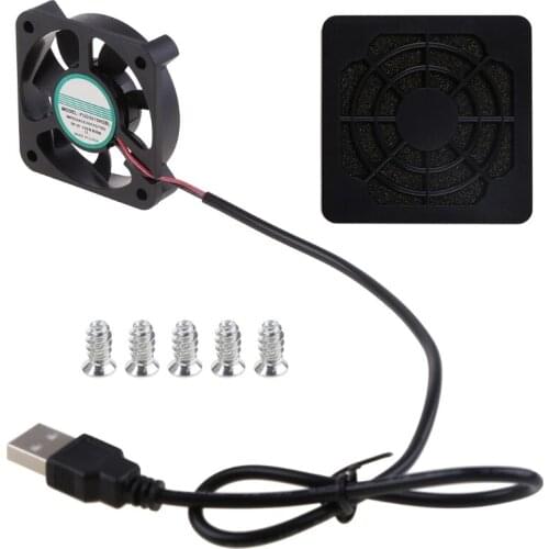 FGD5010H2BL DC 5V 0.1A Cooling Fan Quiet GPU Cooler Laptop Cooler Slim Portable USB Powered 50x50x10mm