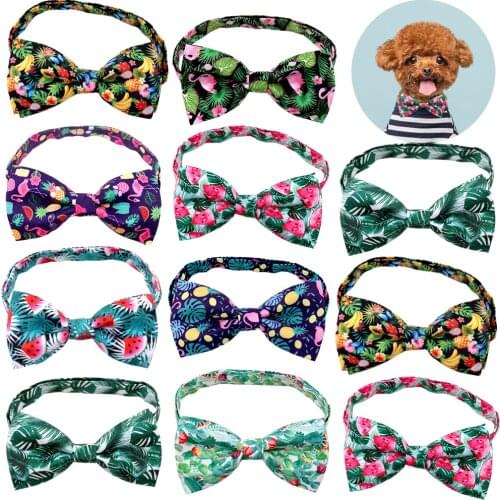 50pcs Dog Bowtie Summer Fashion Pet Supplies Cute Pet Dog Bowt Tie Collar Small-Middle Dog Accessories Dog Bows Dog Supplies
