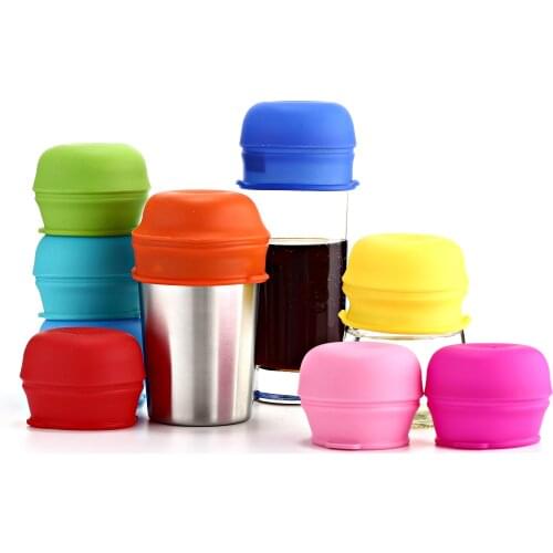 Spekids Pack of 4 Amazon hot selling FDA grade universal Silicone straw Lids for baby