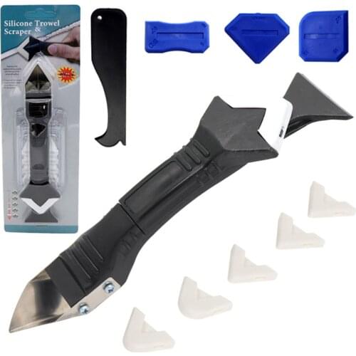 Caulking Finisher Tools Tile Caulk Cleaner Caulking Lines Bead Smoother Caulk Remover Stainless Steel Head Caulking Finishing