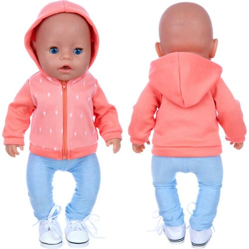 43cm doll clothes for new born Baby doll clothes pants set green frog for 18 inch doll spring clothes