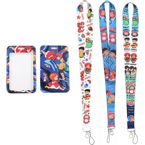 MD388 DMLSKY Cartoon Lanyard Keychain keys Badge ID Mobile Phone Rope Kids Gifts Lanyard With Card Holder Cover