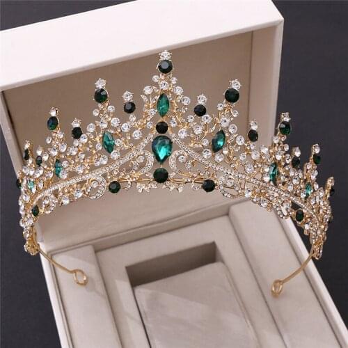 2021 New Bride Headdress Luxury Crystal Rhinestone Crown Tiaras Headband Women Wedding Hair Jewelry Headpeice Hair Accessory Hot