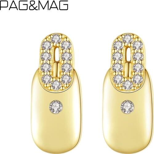 PAG&MAG Women's Gold Earrings