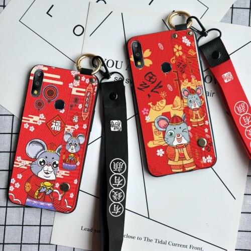 Lucky Mouse Silicone Case For Asus Zenfone Max Pro M2 ZB631KL ZB633KL New Year Booming Back Cover For Asus 5Z ZE620KL ZS620KL