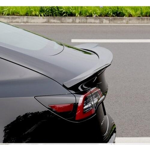 Model 3 Carbon Fiber ABS Rear Trunk Wing Lip Spoiler for Tesla Model 3 2017 2018 2019