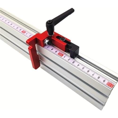 Miter Gauge Table Saw Aluminium Profile 75mm height T-tracks Stopper