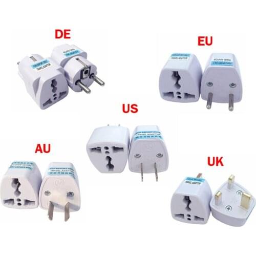 Universal DE UK US AU EU to DE UK US AU EU AC Power Socket Plug Travel Charger Adapter plug Converter switch shift