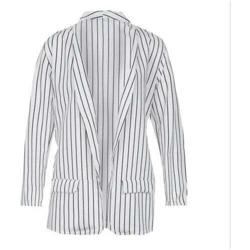 Women Clothing Business Suit Jacket Loose Blouse Lady Clothes Long Sleeve Shirt Autumn Fashion Women Striped Shirt Office