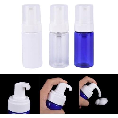 1Pc 100ml PET Foaming Spray Bottle Plastic Foam Pump Soap Dispenser Bottle 3 Colors High-grade 100ml Foam Pump Bottles