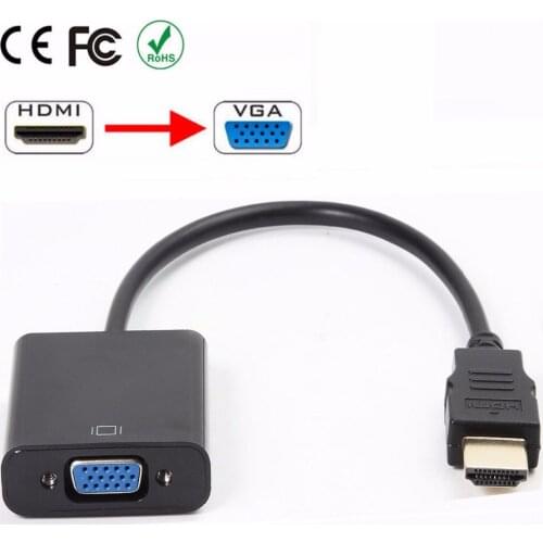 1080P HDMI Male to VGA Female Video Converter Adapter Cable for PC DVD HDTV TV