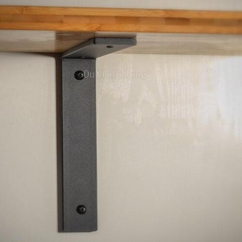 2PCS Art Heavy Duty Practical L Shaped Angle Bracket Corner Brace Support Shelf for Home Living Room Coffee Shop Kitchen GF22