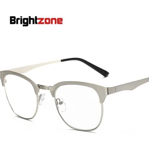 2017 New Pattern Plain Glass Mirror Metal Round Box Restore Ancient Ways Spectacle Frame Literature Youth Glasses