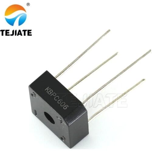 5PCS KBPC606 DIP4 6A 600V Bridge rectifier 600 Volt Amp 6 New original
