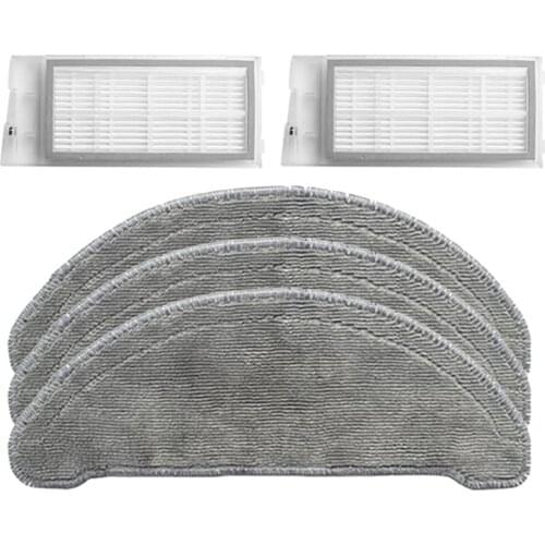 5Pcs For Roidmi EVE Plus Robot Vacuum Cleaner HEPA Filter Mop Cloth Replacement Accessories Parts