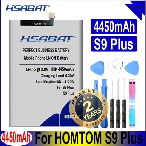 HSABAT S9 Plus 4450mAh Battery for HOMTOM S9 Plus S9Plus Batteries