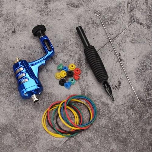 Aluminum Alloy Tattoo Rotary Motor Silicone Gripping Handle Tattoo Machine Gun Kit for Tattoo Shader Liner Tattoo Accessories