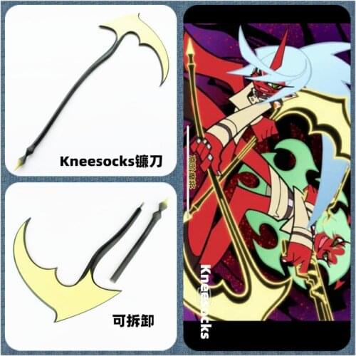 Anime Panty & Stocking with Garterbelt Kneesocks Sickle Weapon Cosplay Halloween Christmas Gift Fancy Stage Performance