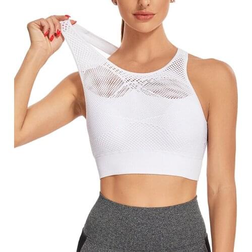 Seamless Sports Bra Push Up Crop Top Fitness Hollow Breathable Bra Workout Bralette Jogging Sexy Yoga Bras Gym Tops Women 2021