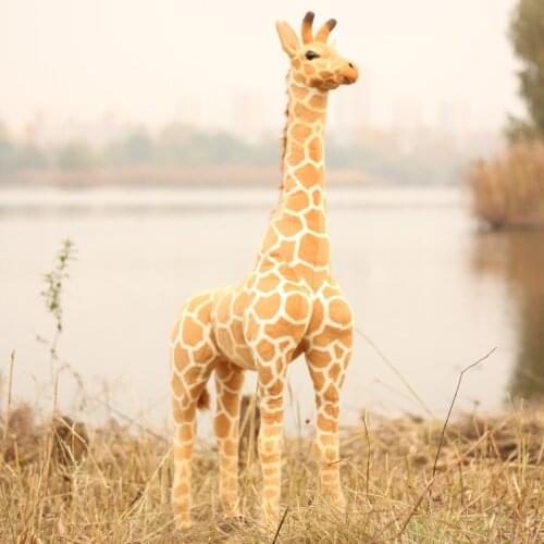 Big Size Simulation Giraffe Plush Toys Soft Animal Giraffe Doll Cute Stuffed Animal Dolls High Quality Birthday Gift Kids Toy