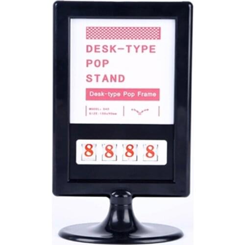 Shelf Price talker Desk sign poster frame Promotion POP price tag name card frame double - sided photo frame display stand