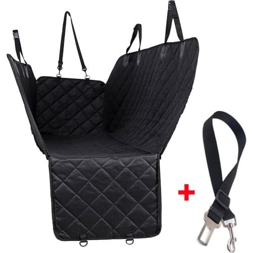 Dog Car Seat Cover Rear Back Mat Cushion Pet Carrier Hammock Cushion With Zipper For Pets Travel Universal Auto Seat Protector