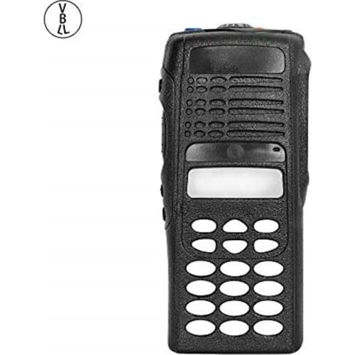 Black Walkie Repair Replacement Full-keypad Front Housing Cover for Motorola GP380 HT1250 Portable 2 Way Radio