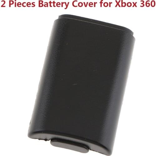 Black Battery Back Cover Case, 1 Pair Replacement AA Battery Case Back Repaired Cover Shell for Xbox 360 Controller