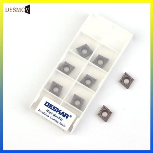 DESKAR 100% original CCMT060204 CCMT09T304 CCMT09T308 FG HQ MT TC FG PS LF90 CNC lathe cutter cermet blade turning tool