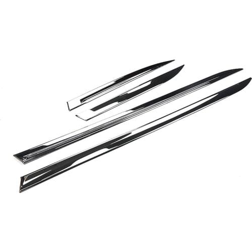 For Jeep Grand Cherokee 2014-2018 ABS Chromed Side Door Body Molding Cover Trim 4PCS Accessories Exterior Trims