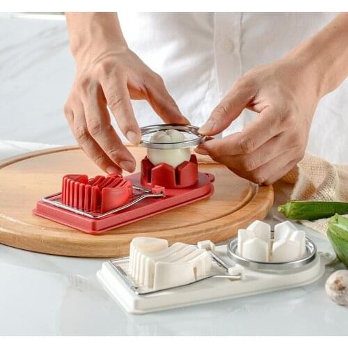 For Kitchen two-in-one multifunctional egg cutter, egg cutter and splitter, dual-purpose egg cutter