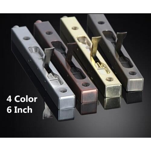 15cm Stainless Steel Door Latch Bolt Security Door Guard Lever Action Flush Latch Slide Bolt Gate Lock 4 Color