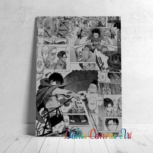 Canvas Levi Attack on Titan Anime Pictures Home Decoration Manga Paintings Poster HD Prints Wall Art Modular Living Room Framed