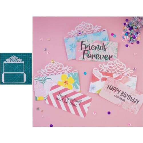 InLoveArts Lace Border Metal Cutting Dies Stencils For DIY Scrapbooking Decorative Crafts Embossing Paper Cards Envelope Die Cut