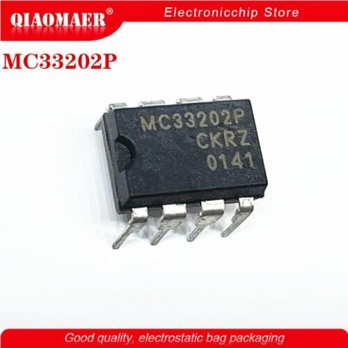 10PCS/lot MC33202P MC33202 33202P DIP8 Integrated circuit