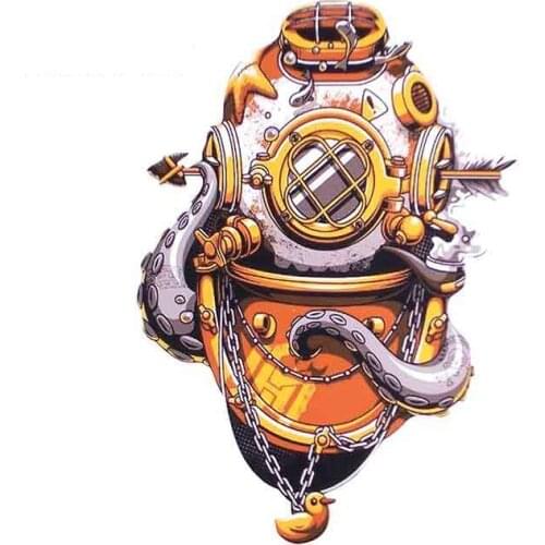 Interesting Vintage Diver Mask Car Truck Decal Waterproof Sticker Vinyl Car Wrap Graffiti Sticker Decoration Apply To Car Window