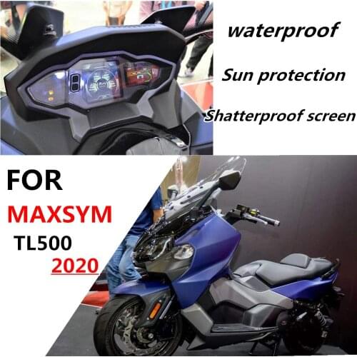 2 PCS Motorcycle Scratch Protection Film Screen Protector Sticker Instrument Speedometer Film For SYM MAXSYM TL 500 TL500 2020