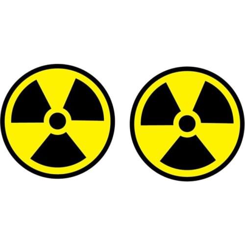 Creative Radiation Sign Car-Sticker Automobiles Motorcycles Window Bumper Laptop Vinyl Decal PVC Decorative Goods Apply To Car