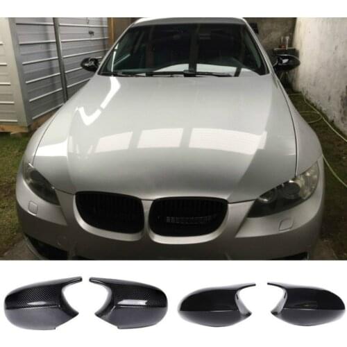 ABS Gloss Black Rear View Mirror Caps For BMW 3 Series E90 E91 05-07 & E90 E92 06-09 Replacement Cover E81 E82 E87 E88 pre-LCI