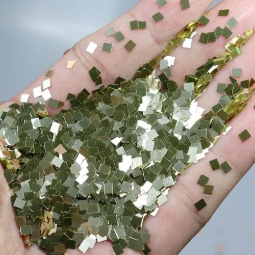 Square Sprinkles Kawaii Laser Confetti Resin Craft Jewelry Supplies Bling Bling Resin Art Supplies Tray Coaster Making Set 10g